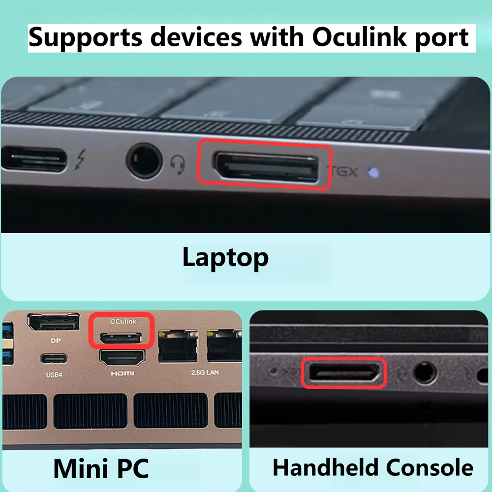 Oculink eGPU Graphics Card Doc - External Gpu Dock Pcie 4.0 Oculink ulasan dan harga