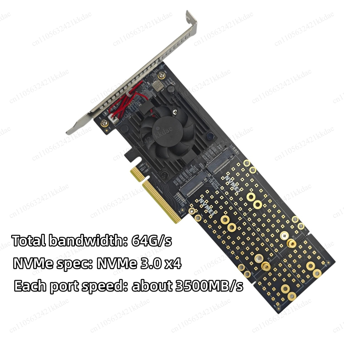 NO NEED PCIe Bifurcation PEX87 - Quad M.2 Nvme Pcie Bifurcation Card ulasan dan harga
