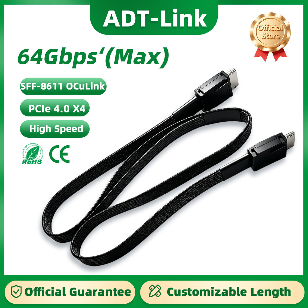 ADT-Link 64Gb Male to Male PCI - External Gpu Dock Pcie 4.0 Oculink ulasan dan harga