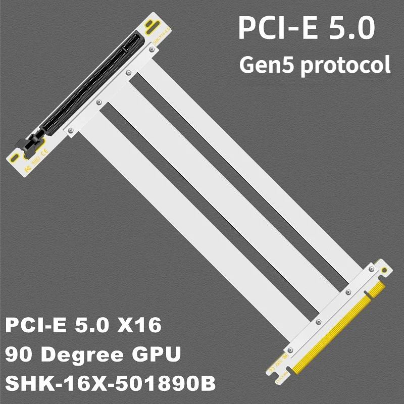 PCIE 5.0 x16 Riser Cable, Perf - Pcie 4.0 X16 Riser Cable 90 Degree ulasan dan harga