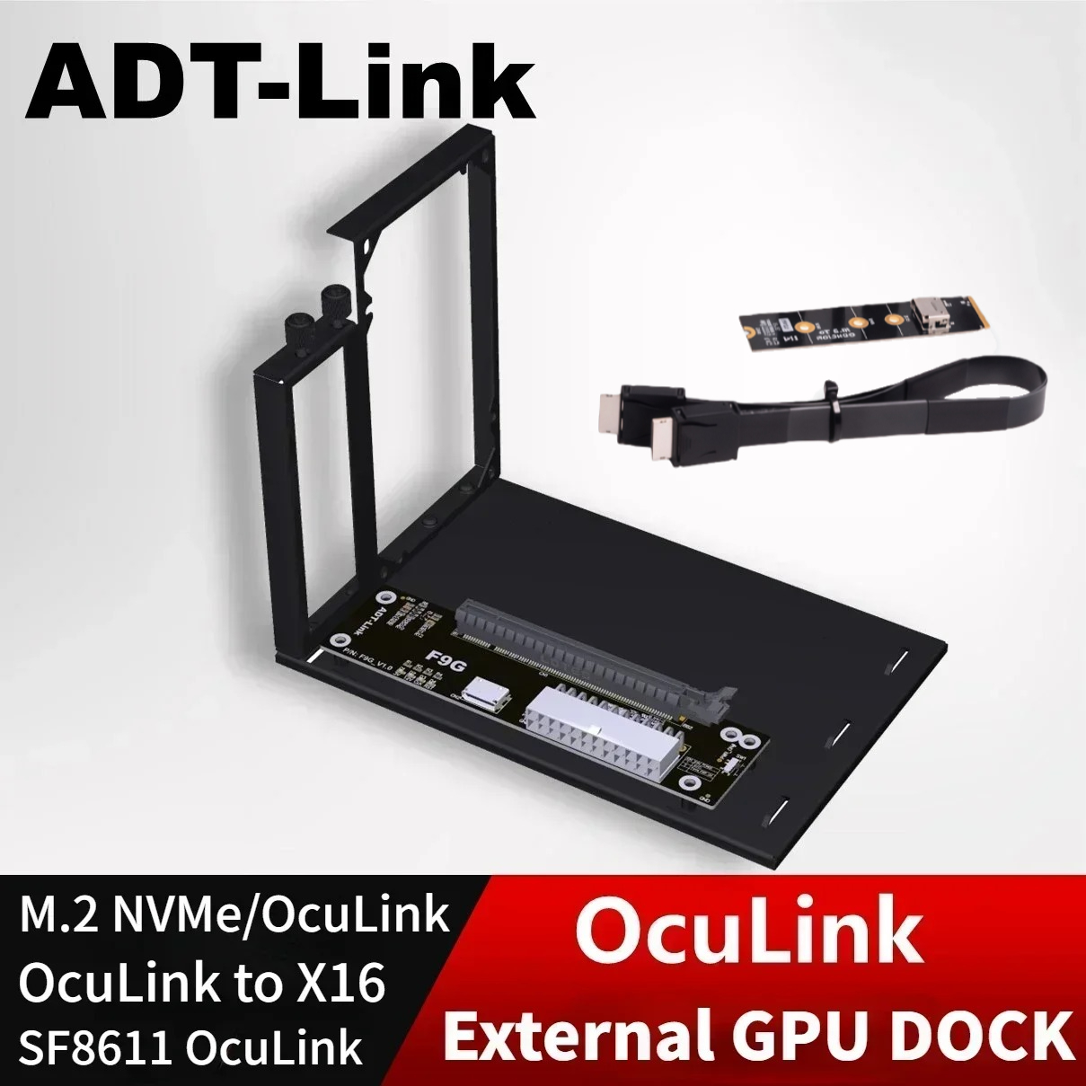 ADT PCIe 4.0 64Gbps OcuLink Ex - External Gpu Dock Pcie 4.0 Oculink ulasan dan harga