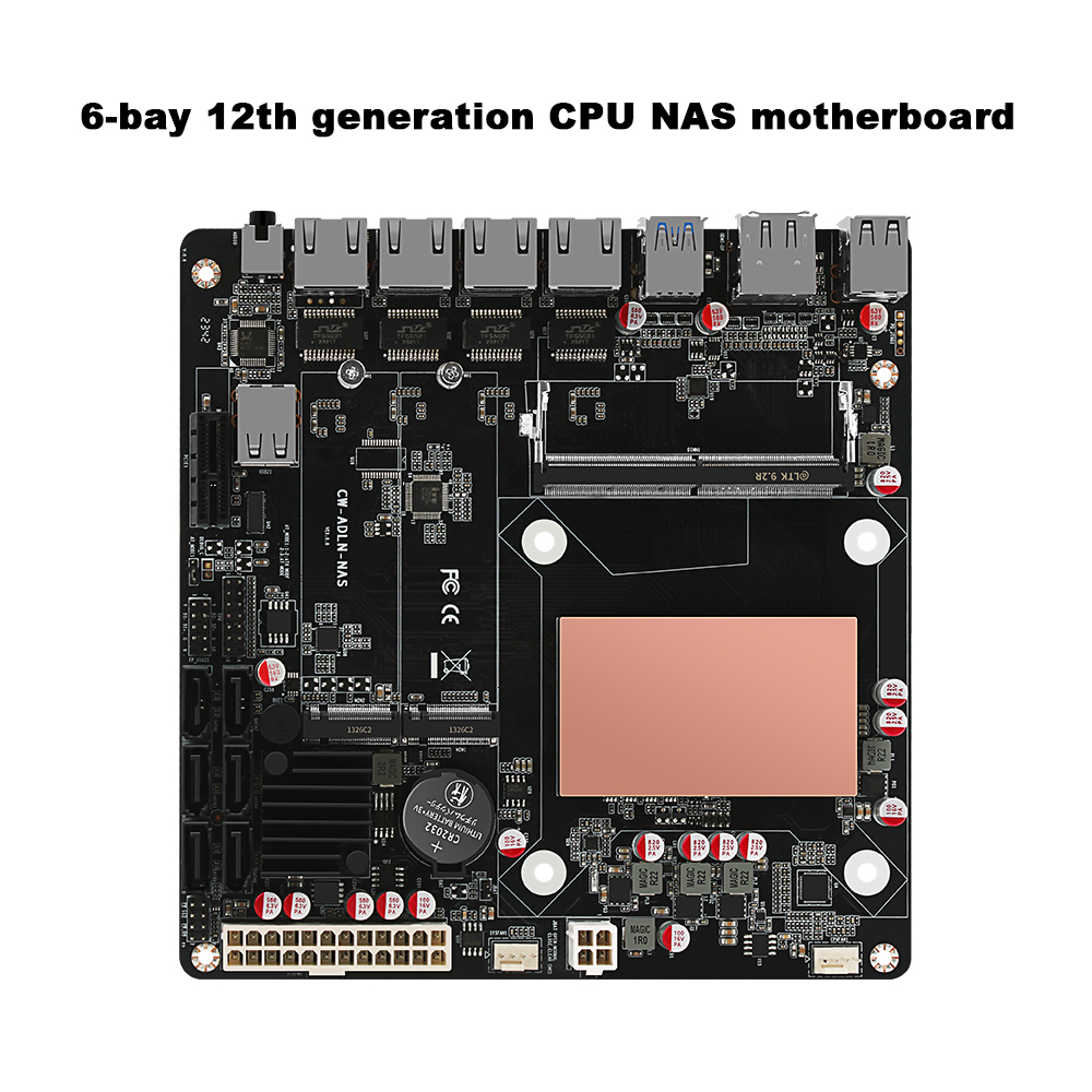 N100/N150 6 Bays NAS Motherboa - Nas Motherboard N100 6 Sata ulasan dan harga