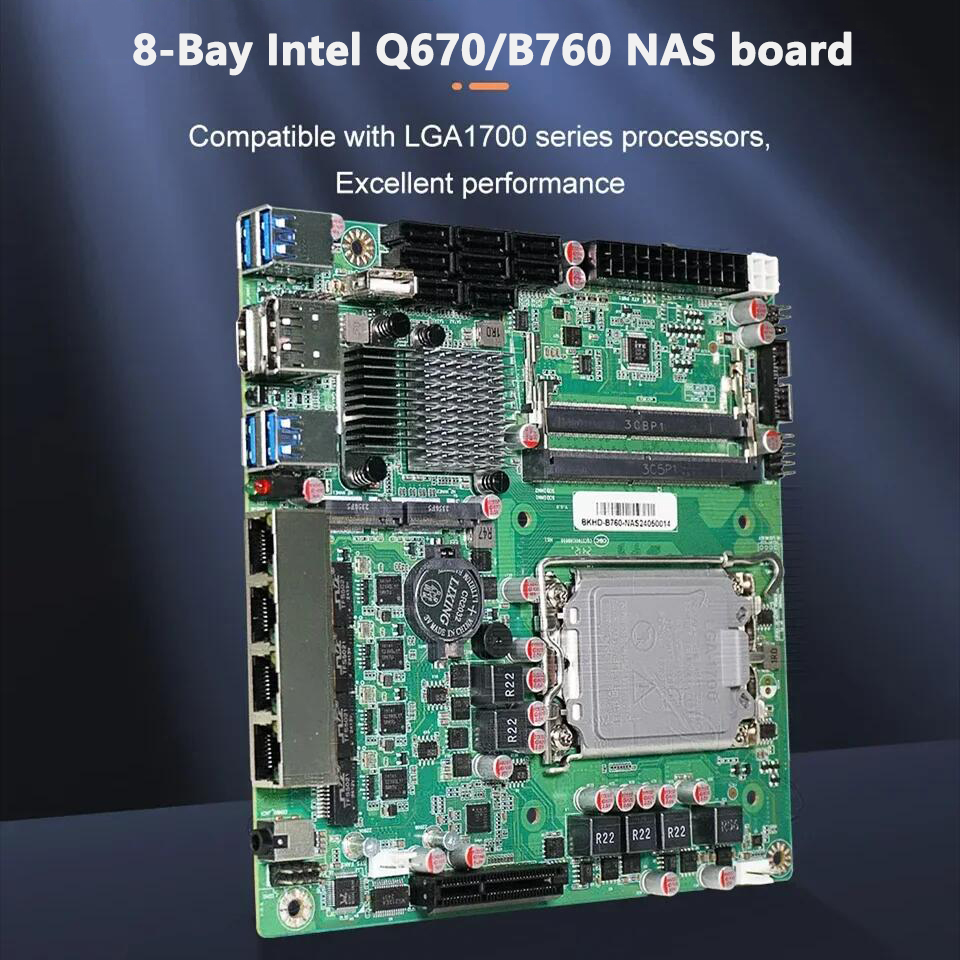 Topton Q670 B760 8-Bay NAS Mot - Lga 1700 Ddr5 Itx Motherboard ulasan dan harga