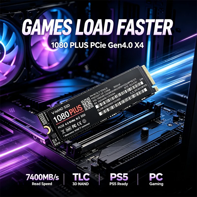 Gaming M.2 NVMe SSD 1080 PLUS  - M.2 Nvme 4Tb Pcie 4.0 Ssd ulasan dan harga