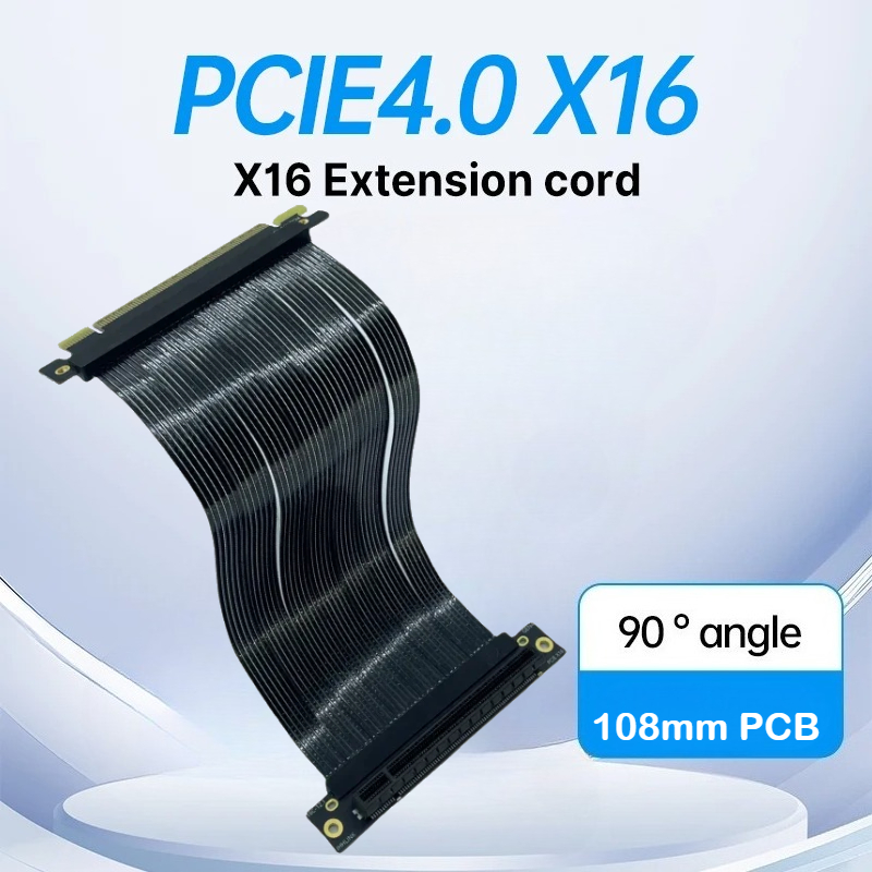 PCI-E 4.0 X16 Graphics Card Sh - Pcie 4.0 X16 Riser Cable 90 Degree ulasan dan harga