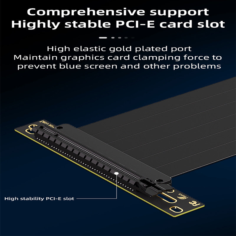 TEUCER Vertical GPU Mounting B - Pcie 4.0 X16 Riser Cable 90 Degree ulasan dan harga