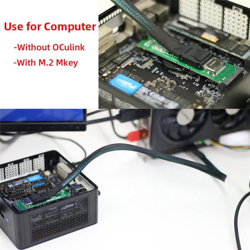 AY14 -M.2 MKEY To OCULINK Adap - External Gpu Dock Pcie 4.0 Oculink ulasan dan harga