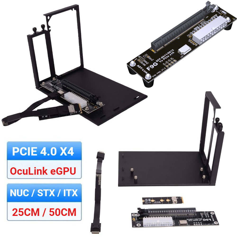 F9G-BK7 EGPU Oculink GPU Dock  - External Gpu Dock Pcie 4.0 Oculink ulasan dan harga
