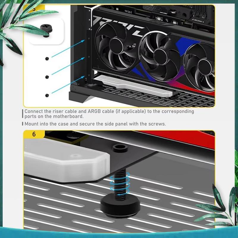 (NEW) Vertical GPU Mounting Br - Pcie 4.0 X16 Riser Cable 90 Degree ulasan dan harga
