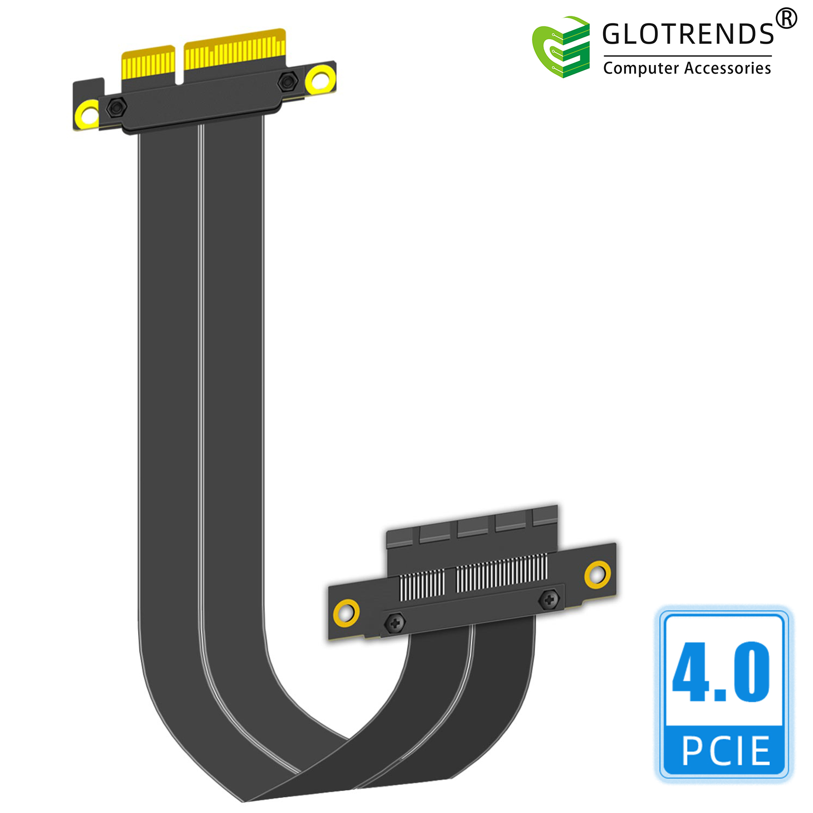 PCIe 4.0 X4 Riser Cable, 180 D - Pcie 4.0 X16 Riser Cable 90 Degree ulasan dan harga